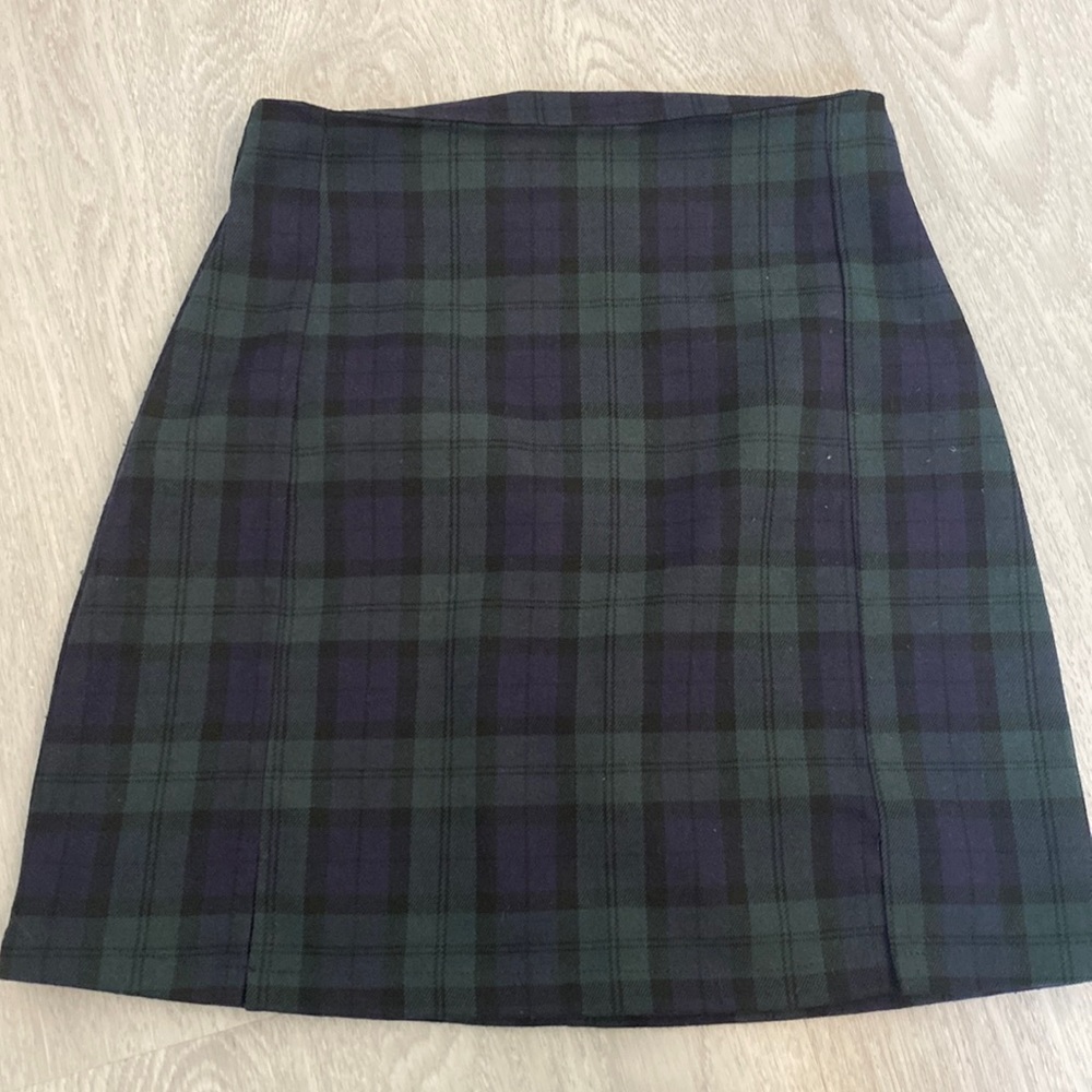 Brandy Melville plaid mini skirt